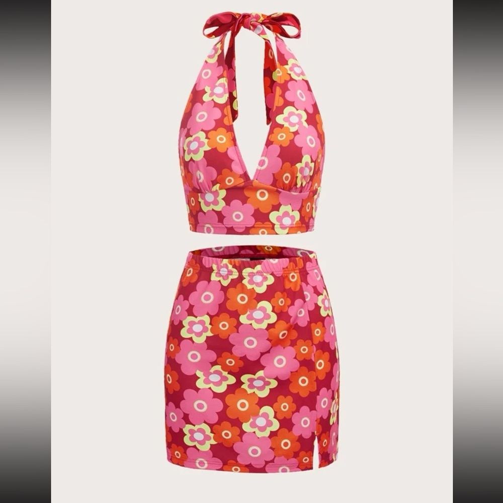 90s all over floral print